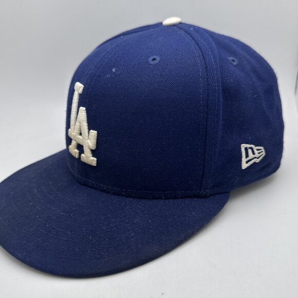 Los Angeles Dodgers Hat Cap New Era 59Fifty MLB Fitted 7 1/4 On-Field Authentic - Picture 2 of 5